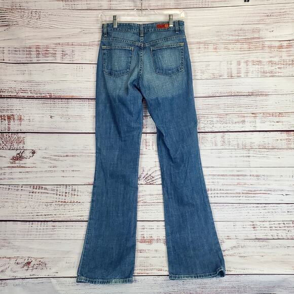 Adriano Goldschmied Ag The Gemini Straight Y2K Jeans Low Rise Retro Med Wash 27 - Picture 2 of 11